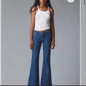 Unif bell bottom blue jeans